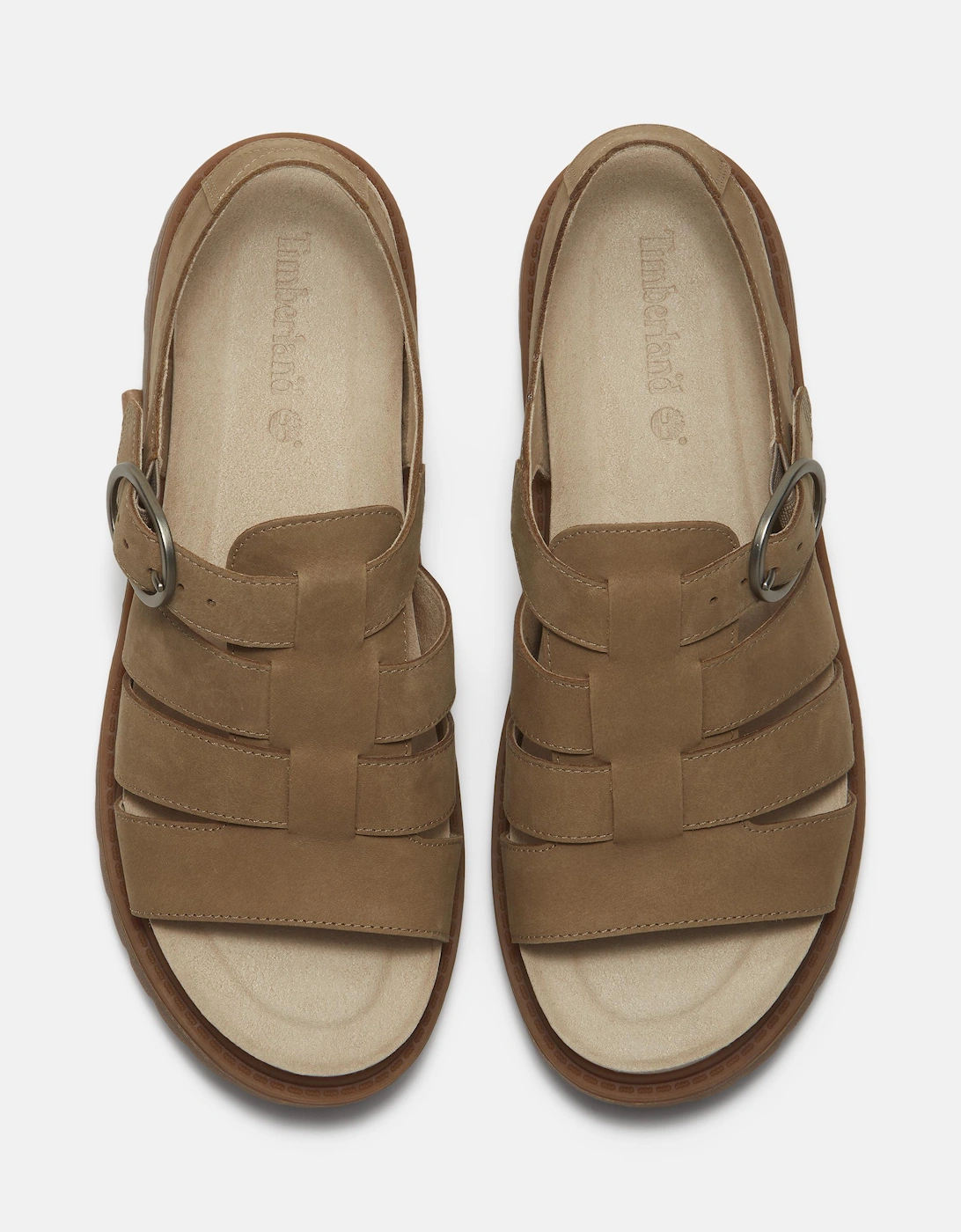Timberland Clairemont Way Nubuck Womens Fisherman Sandals - Mid Beige