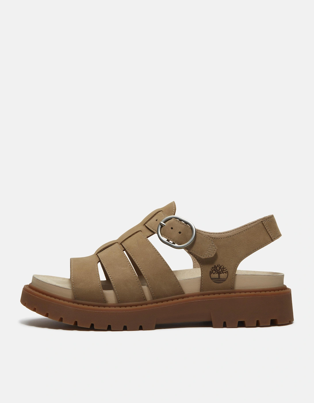 Timberland Clairemont Way Nubuck Womens Fisherman Sandals - Mid Beige