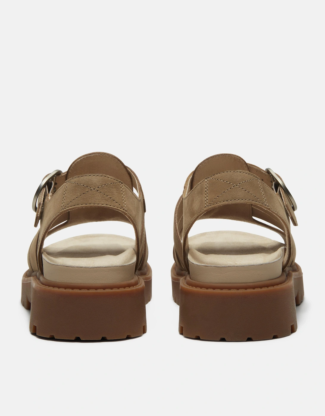 Timberland Clairemont Way Nubuck Womens Fisherman Sandals - Mid Beige