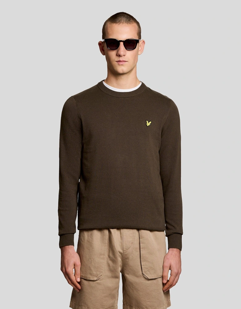 Cotton Crew Neck Jumper