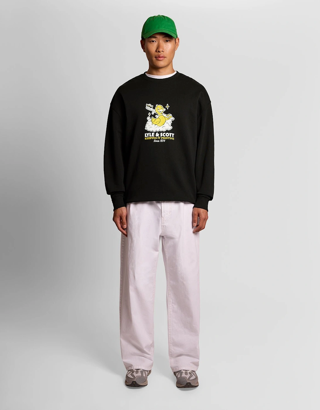 Chest Print Graphic Sweatshirt
