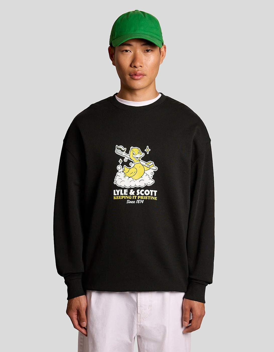 Chest Print Graphic Sweatshirt