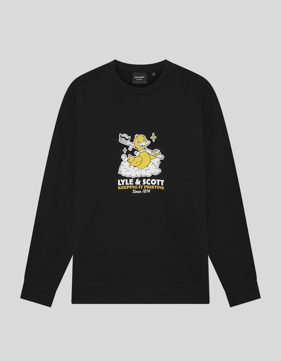 Chest Print Graphic Sweatshirt