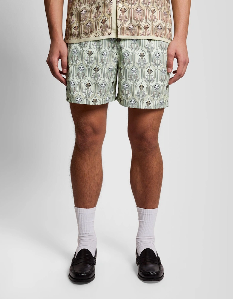 Botanical Print Swim Shorts