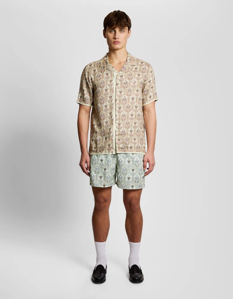 Botanical Print Swim Shorts
