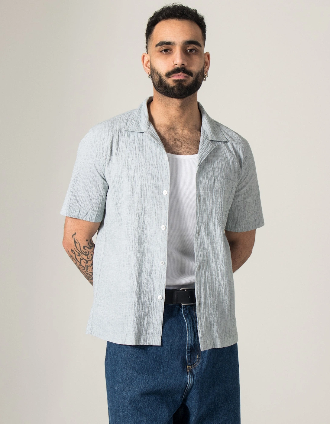 Short Sleeve Seersucker Road Shirt