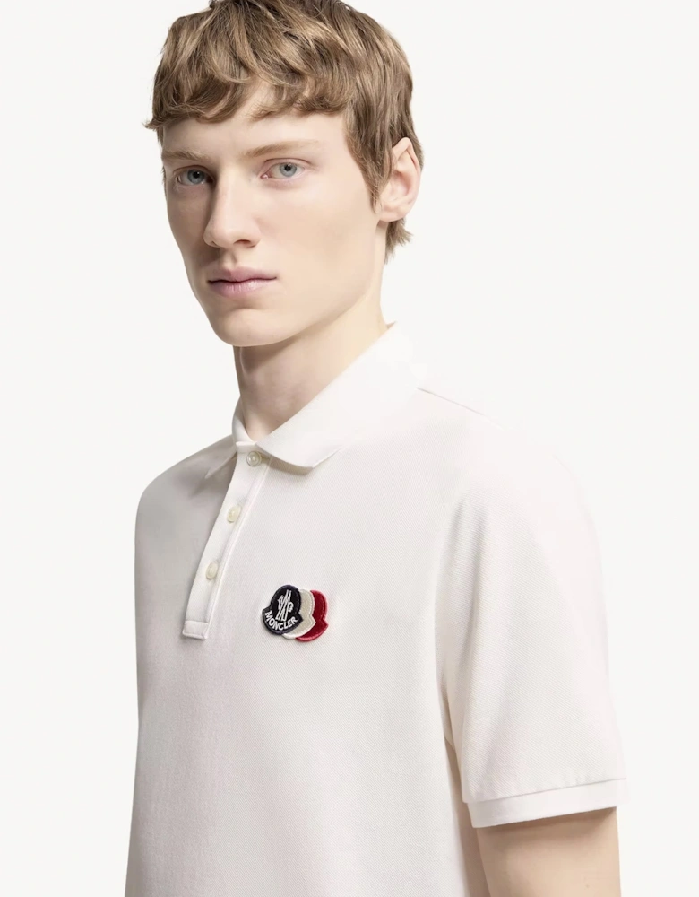 Triple Logo Polo White