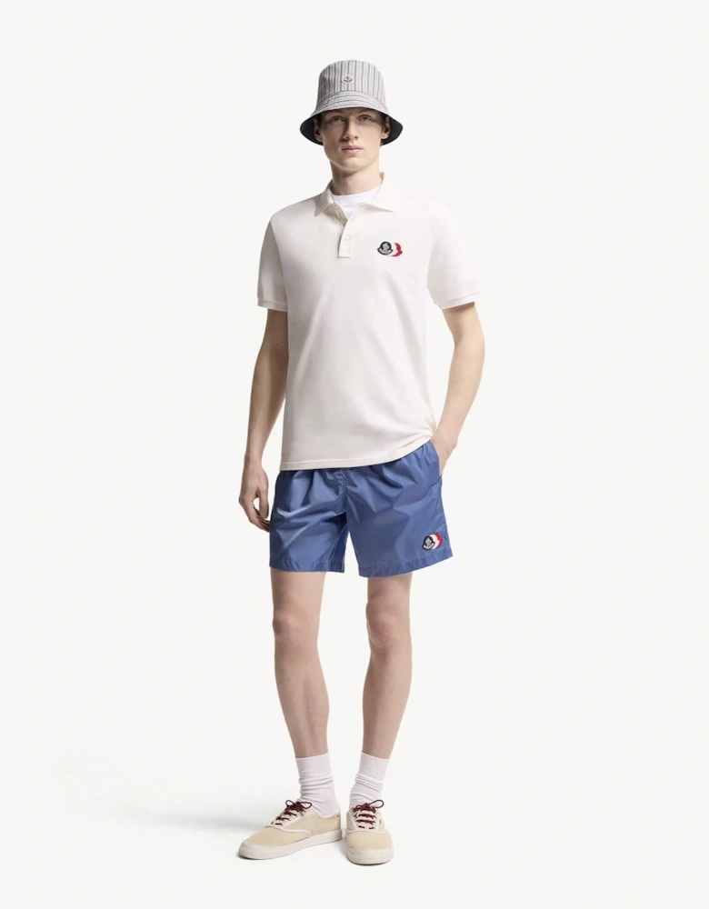Triple Logo Polo White