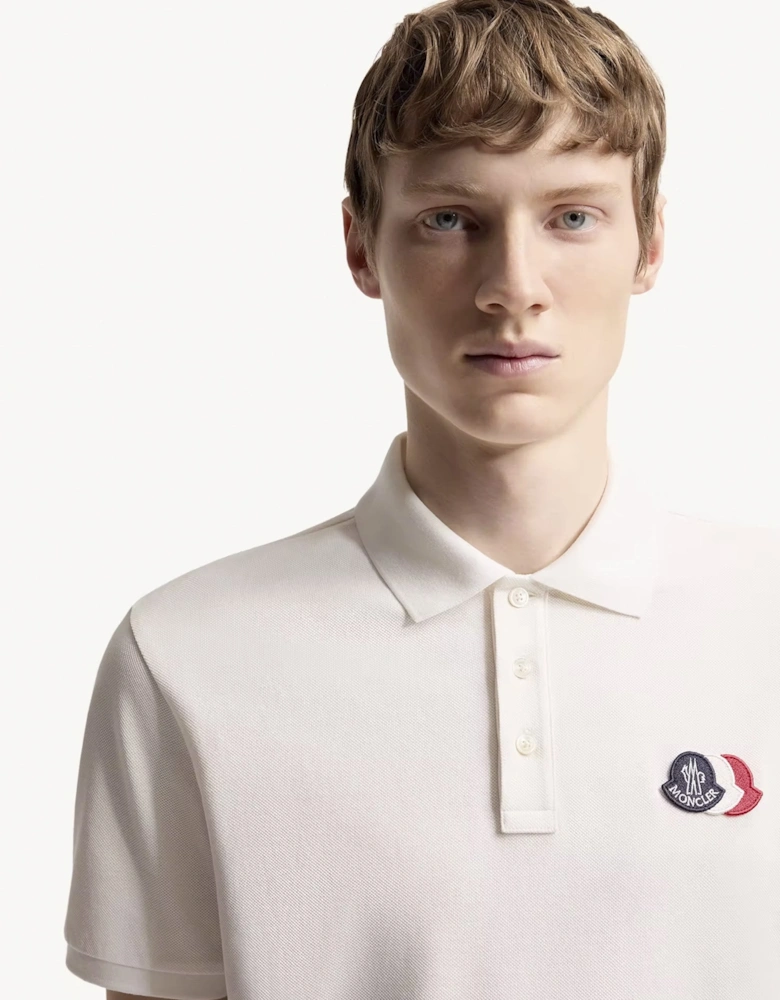 Triple Logo Polo White