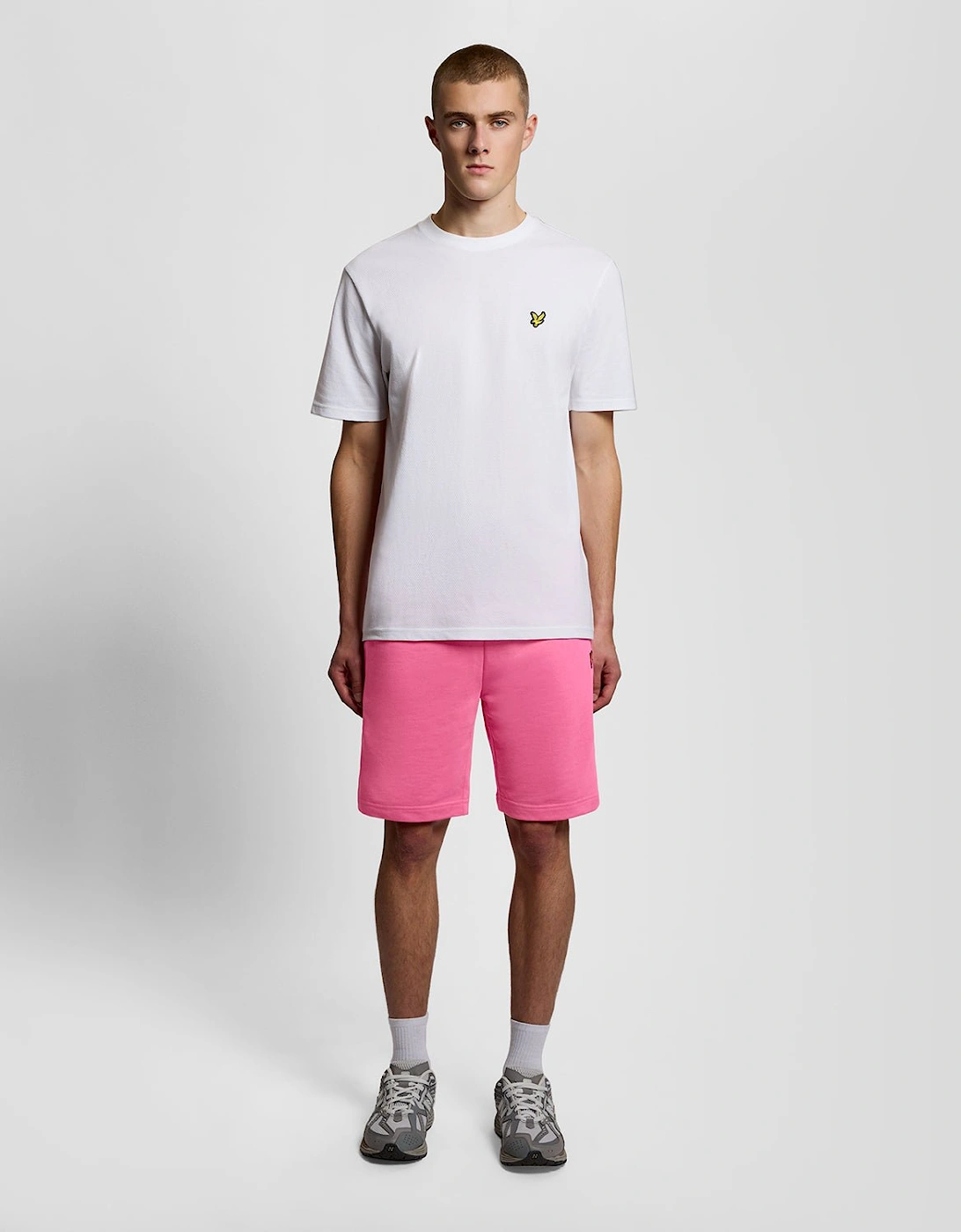 Lyle And Scott Men's Pink Cotton Sweat Shorts  Xs