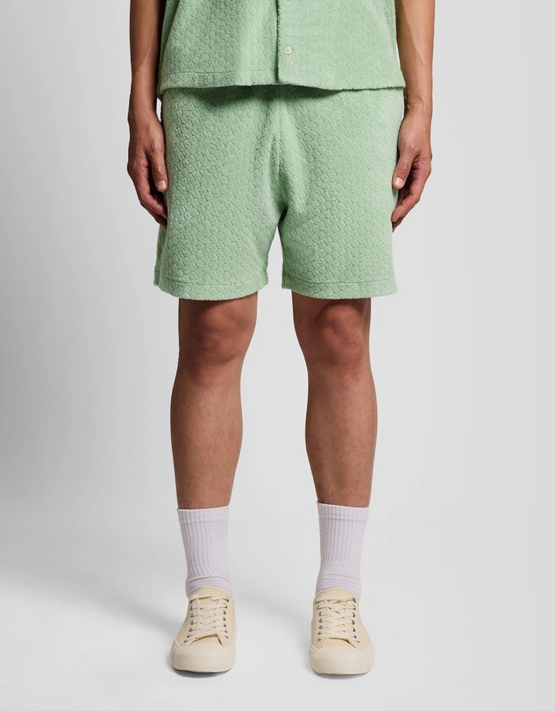 Honeycomb Effect Towelling Shorts