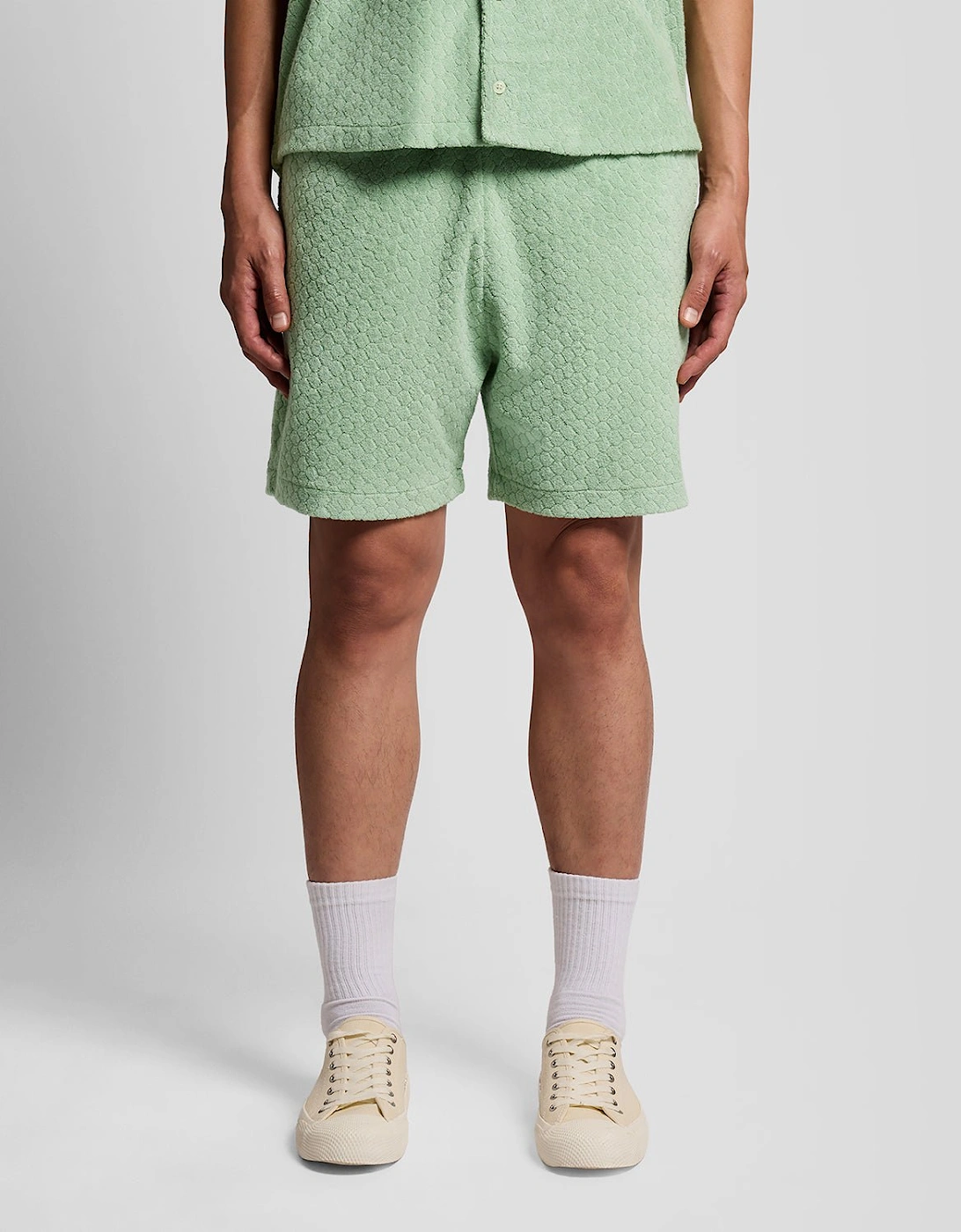 Honeycomb Effect Towelling Shorts