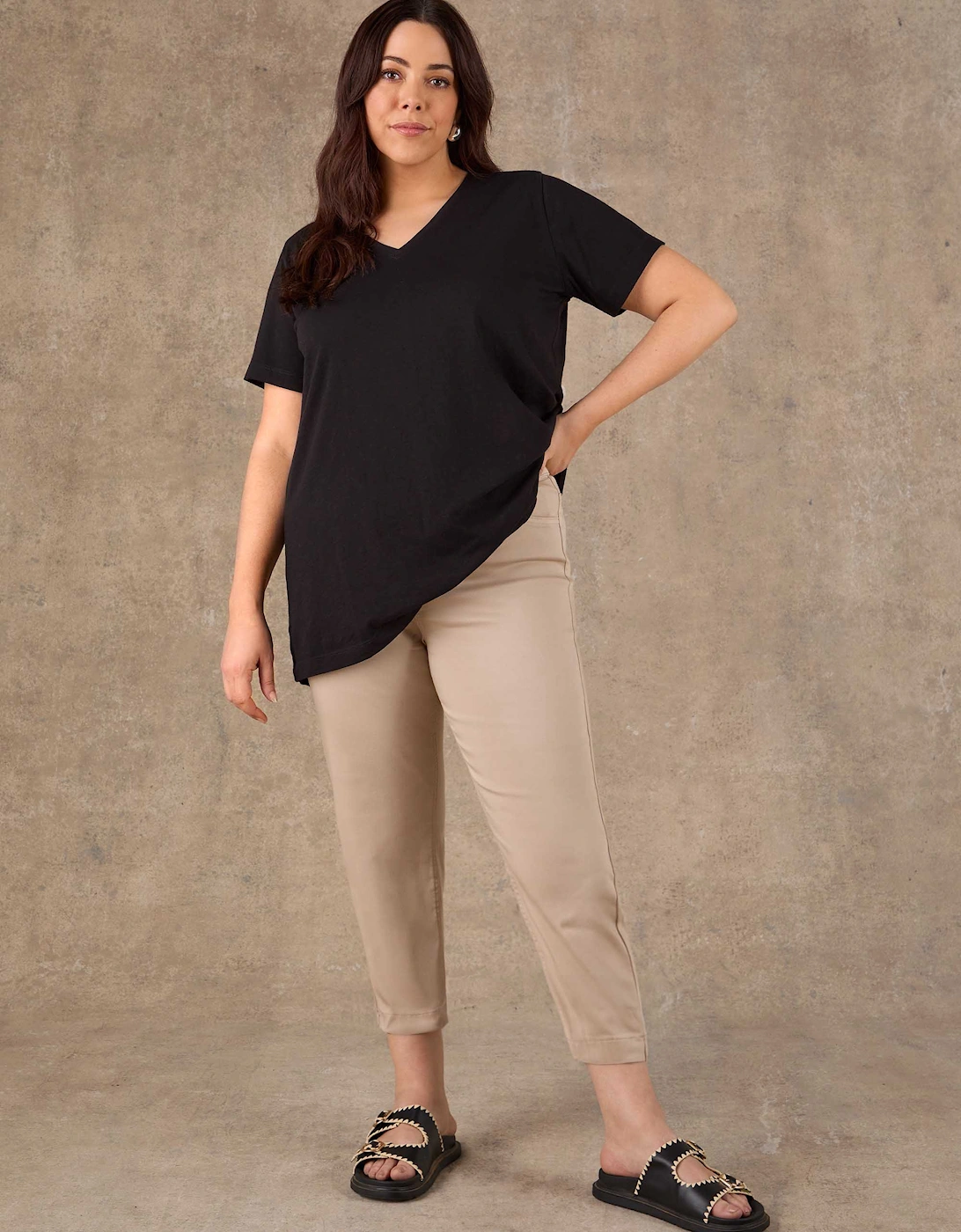 Oatmeal Cropped Jegging