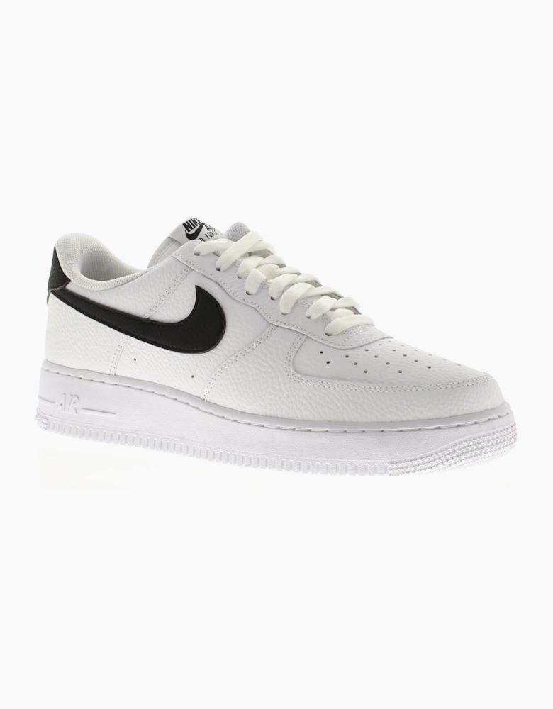 Nike Mens Trainers air force 1 07 an21 Leather Lace Up white black UK Size