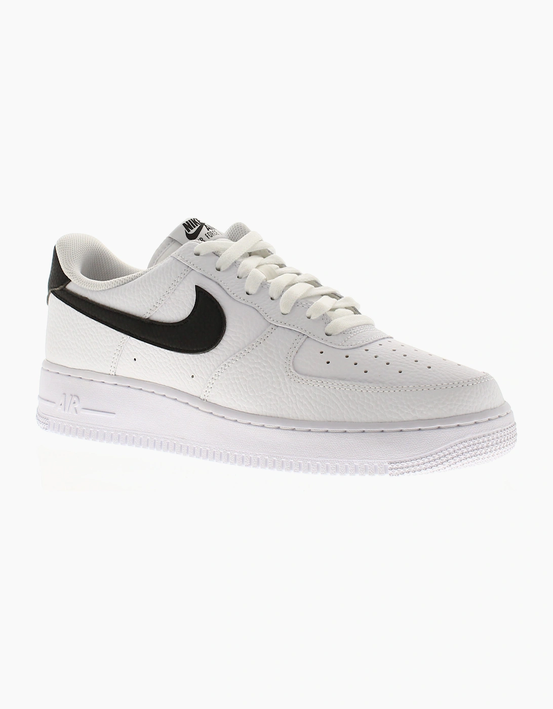 Nike Mens Trainers air force 1 07 an21 Leather Lace Up white black UK Size