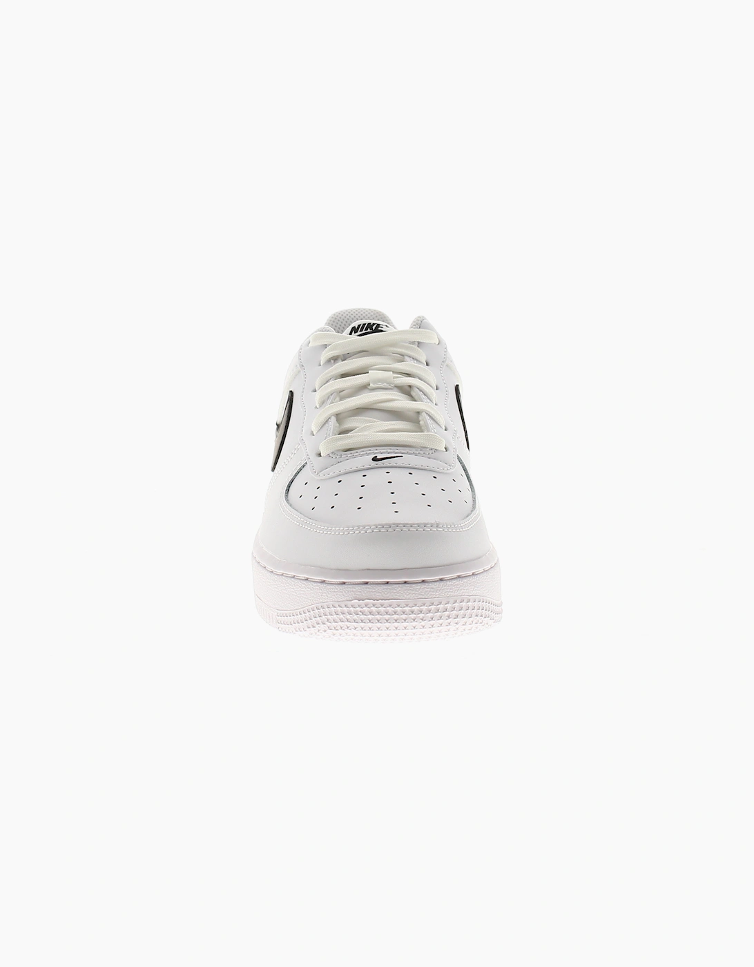 Nike Junior Boys Trainers Air Force 1 Bg Leather Lace Up white black UK Size
