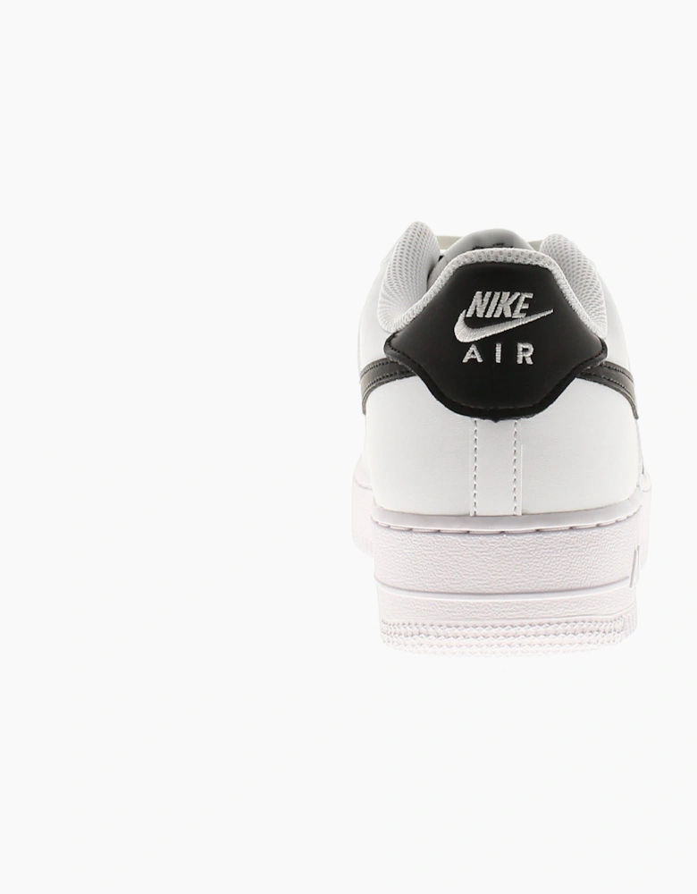 Nike Junior Boys Trainers Air Force 1 Bg Leather Lace Up white black UK Size