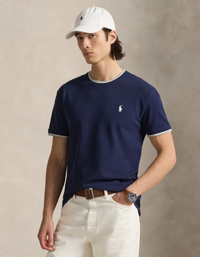 Polo Ralph Lauren Stretch Mesh T-Shirt S2-26 001 Newport Navy