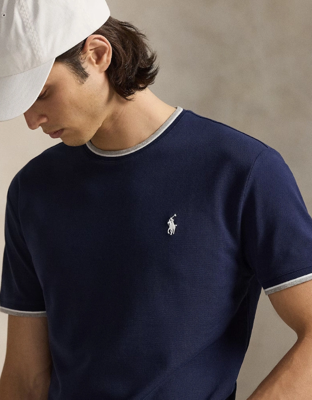 Polo Ralph Lauren Stretch Mesh T-Shirt S2-26 001 Newport Navy