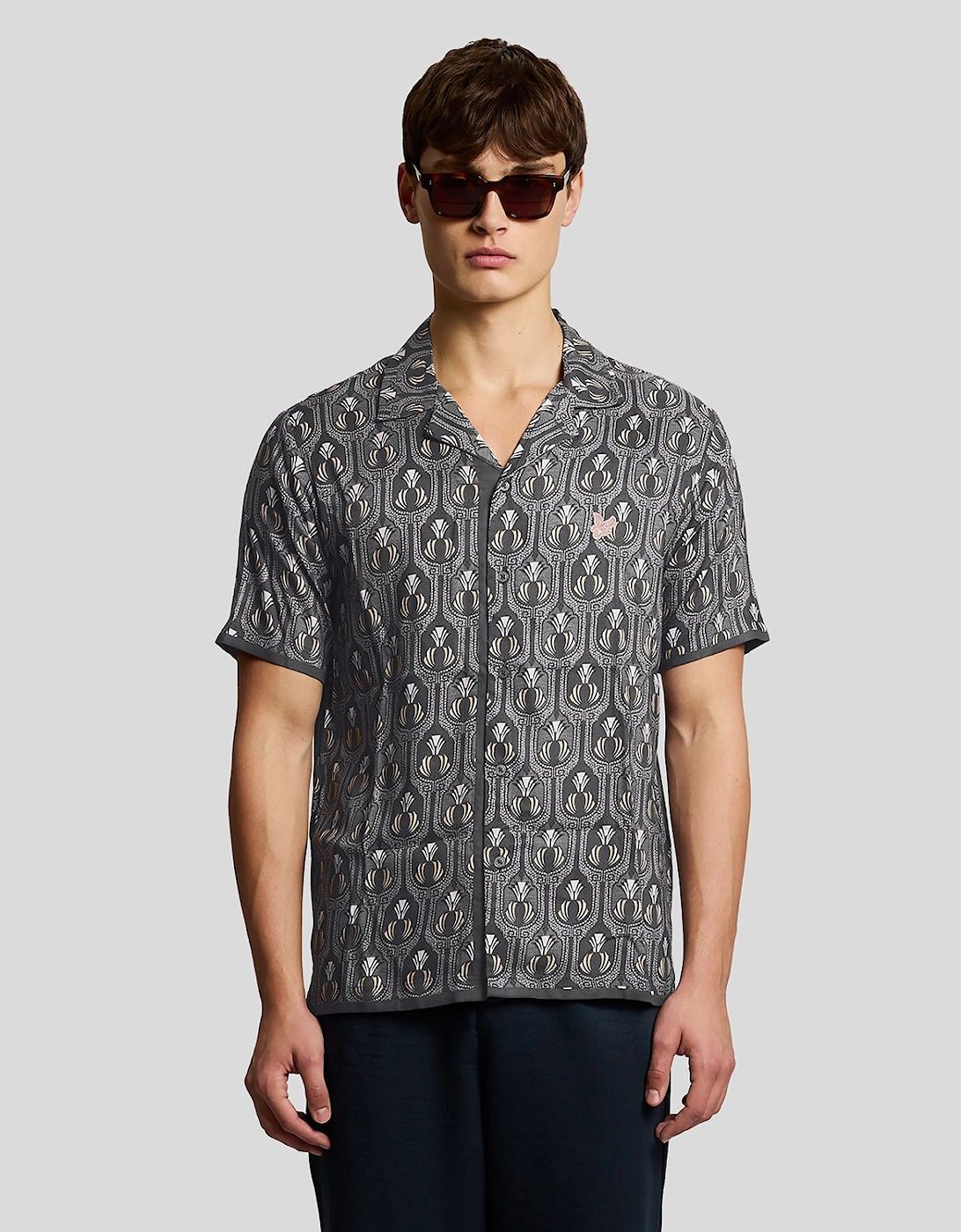 Short Sleeve Botanical Graphic Shirt, 7 of 6