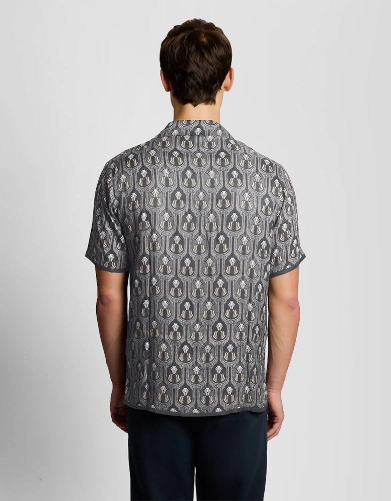 Short Sleeve Botanical Graphic Shirt