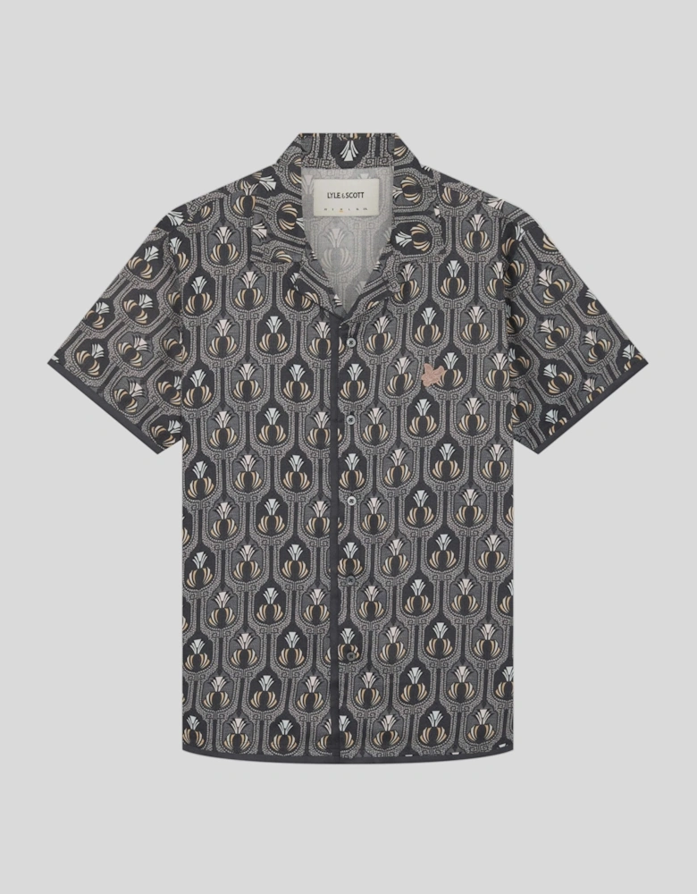 Short Sleeve Botanical Graphic Shirt