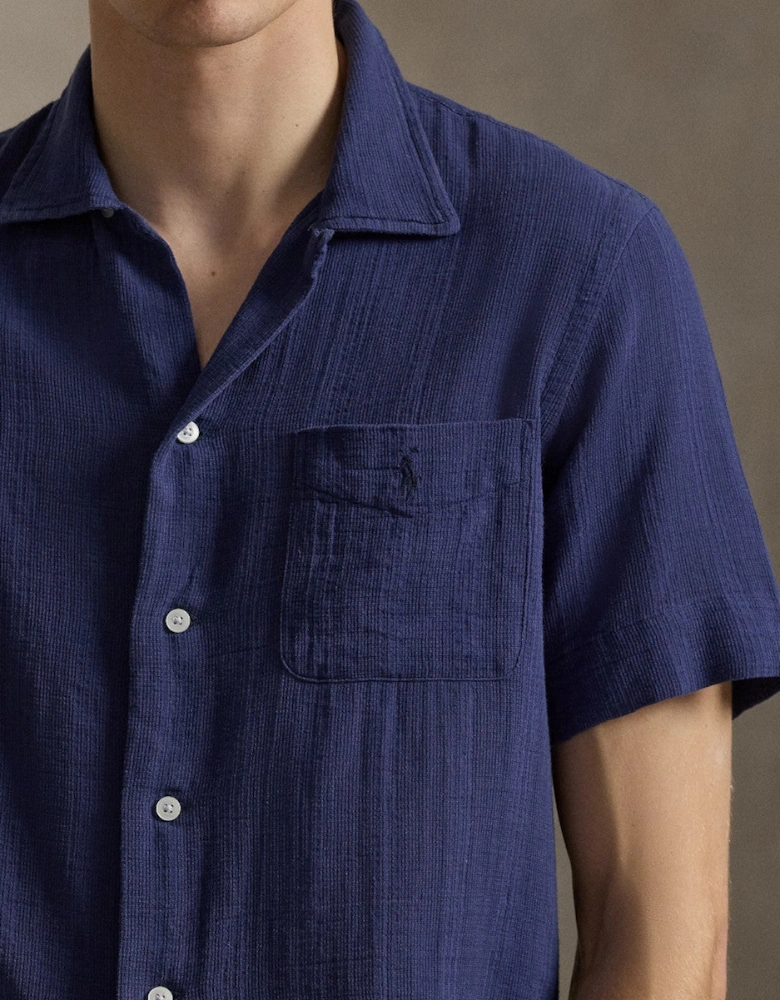 Polo Ralph Lauren GD Dobby Cuban Collar Shirt 001 Freshwater