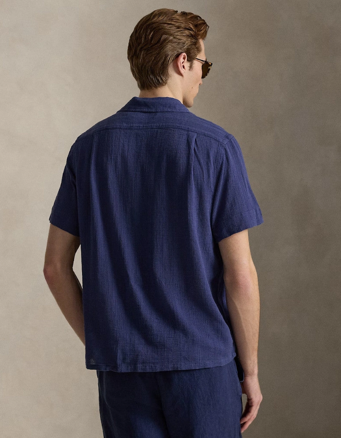 Polo Ralph Lauren GD Dobby Cuban Collar Shirt 001 Freshwater