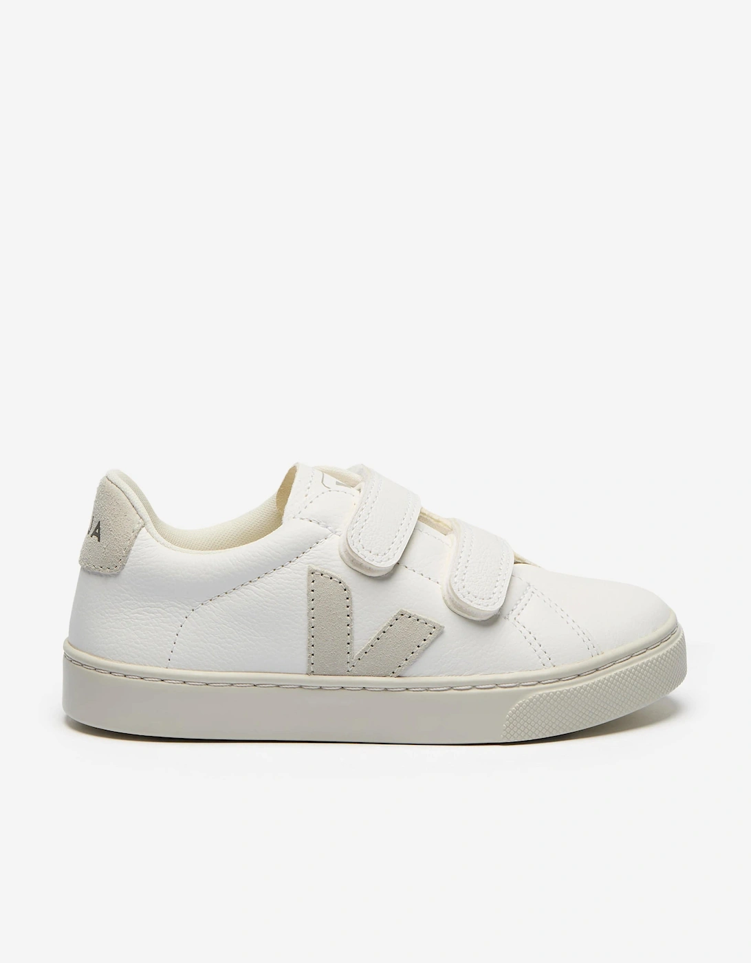 Veja Girls White 'S Chromefree Leather Small Esplar Traners In - Size: Eu 29 Uk 11.5 Kids