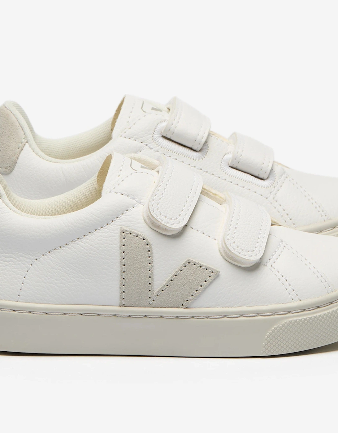 Veja Kids Chromefree Leather Small Esplar Traners in White