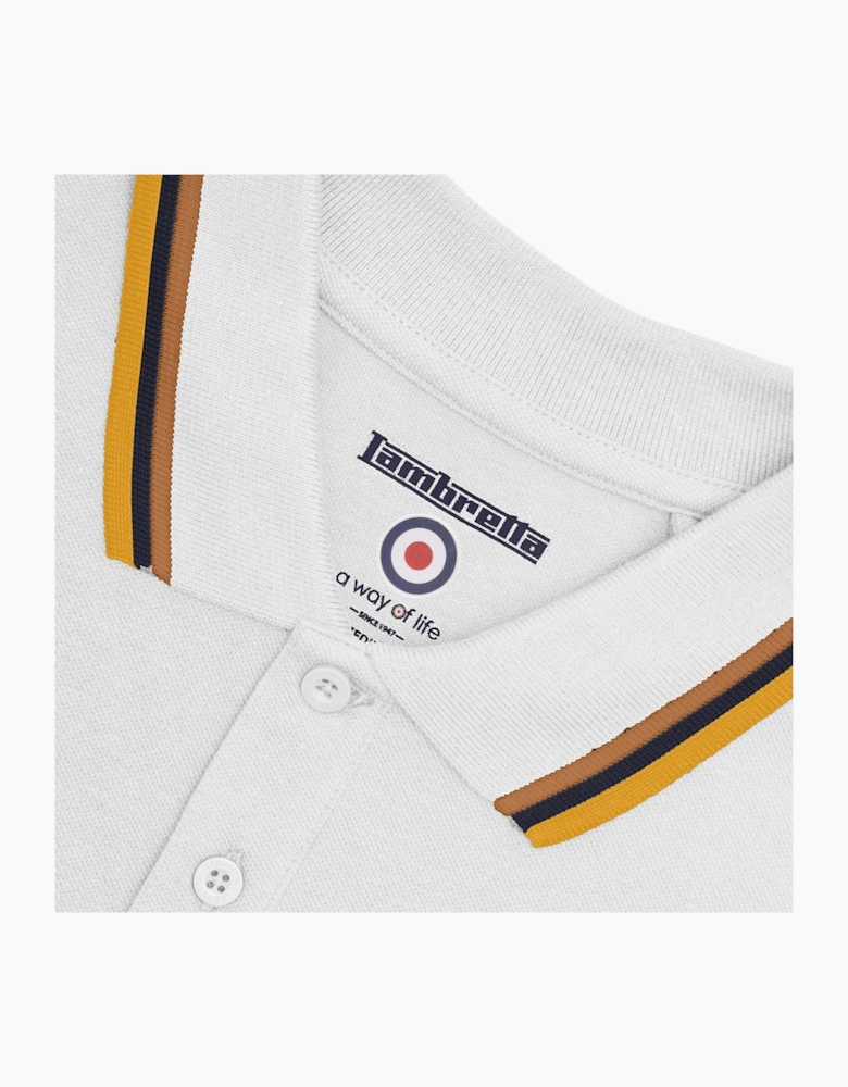 Lambretta Mens Triple Tipped Polo Shirt