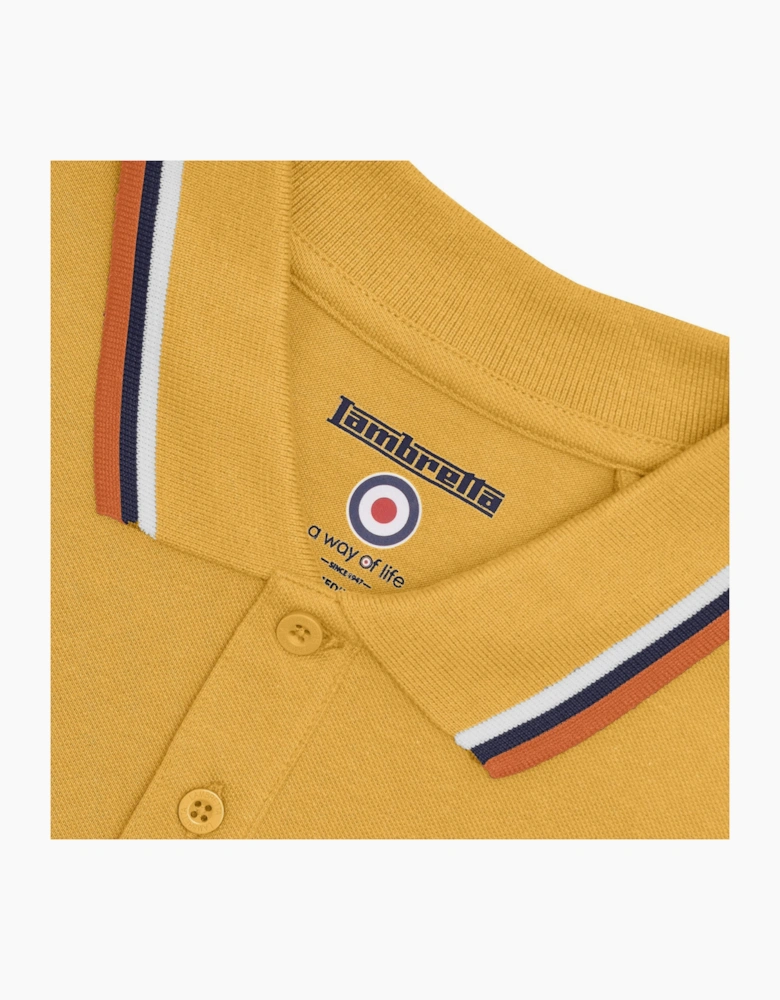 Lambretta Mens Triple Tipped Polo Shirt