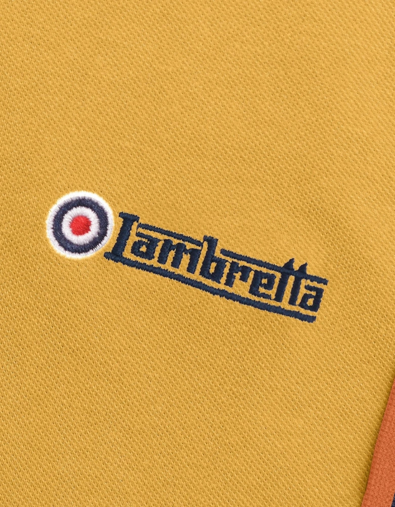 Lambretta Mens Triple Tipped Polo Shirt