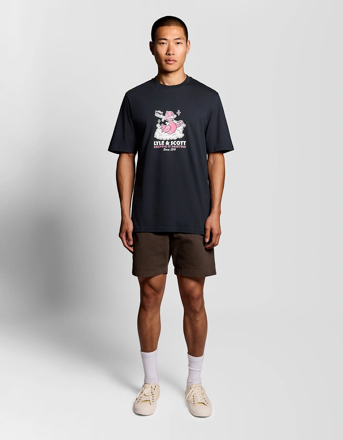 Chest Print Graphic T-Shirt