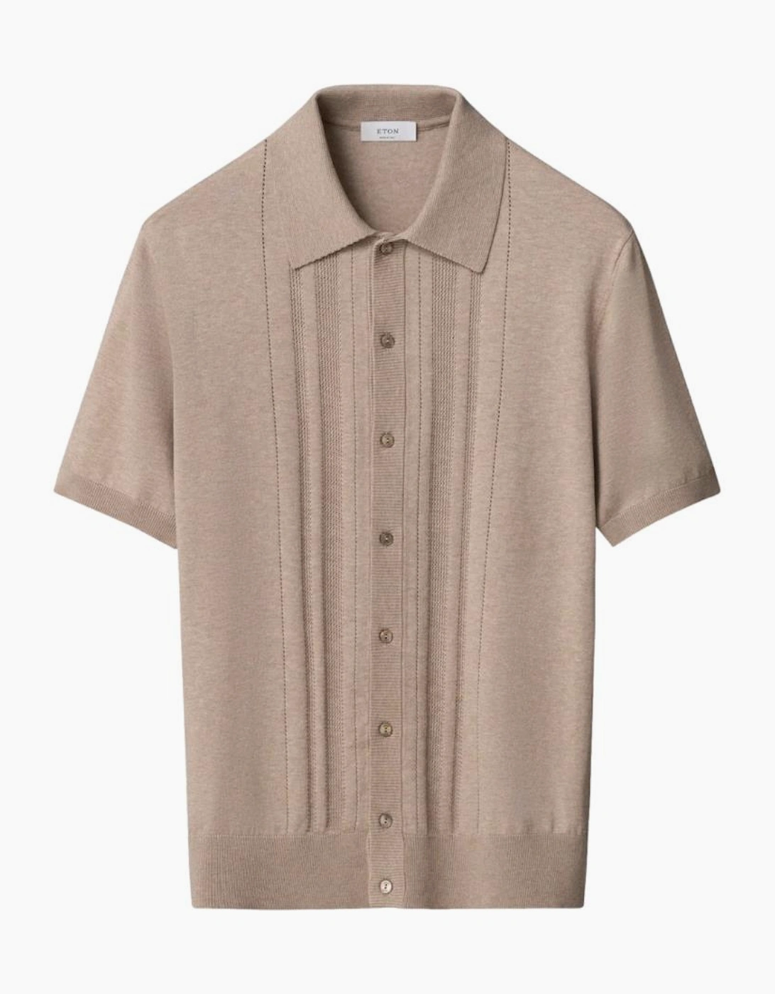 Eton Structure Full Button Polo 33 Beige, 3 of 2