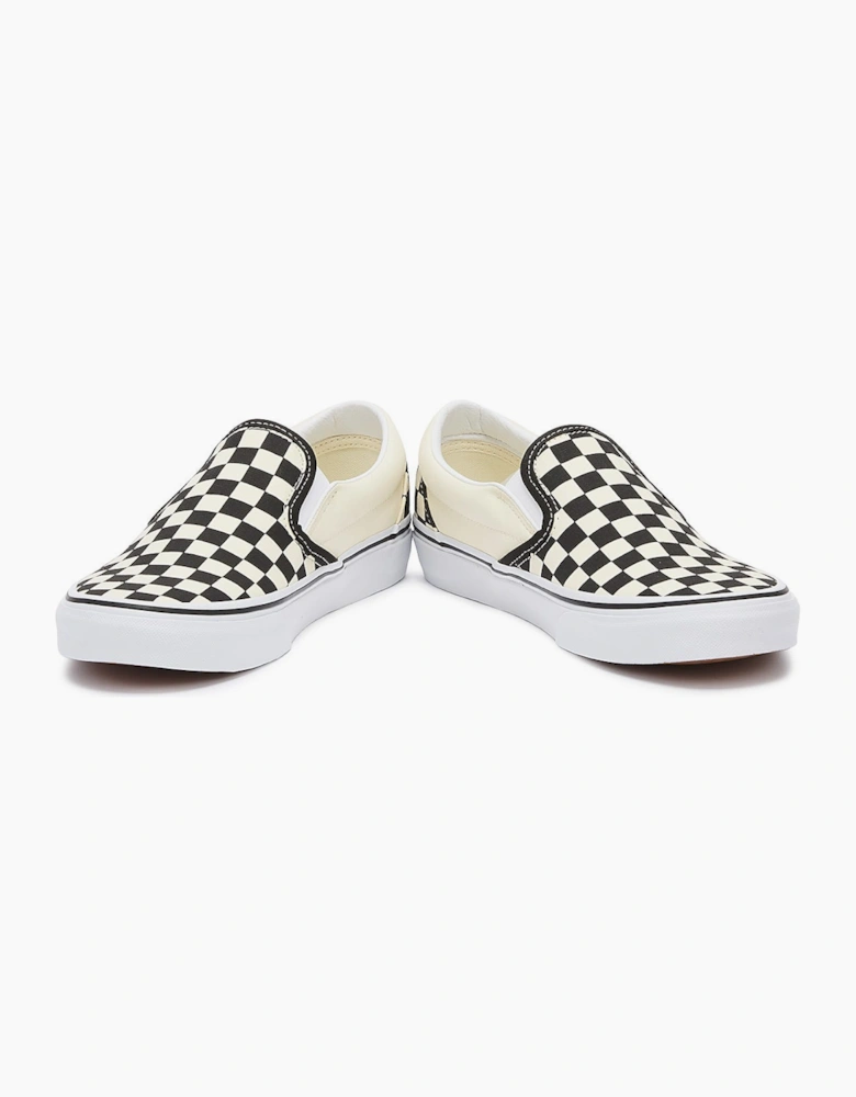 Vans Classic Slip-On Womens Black / White Checkerboard Canvas Trainers
