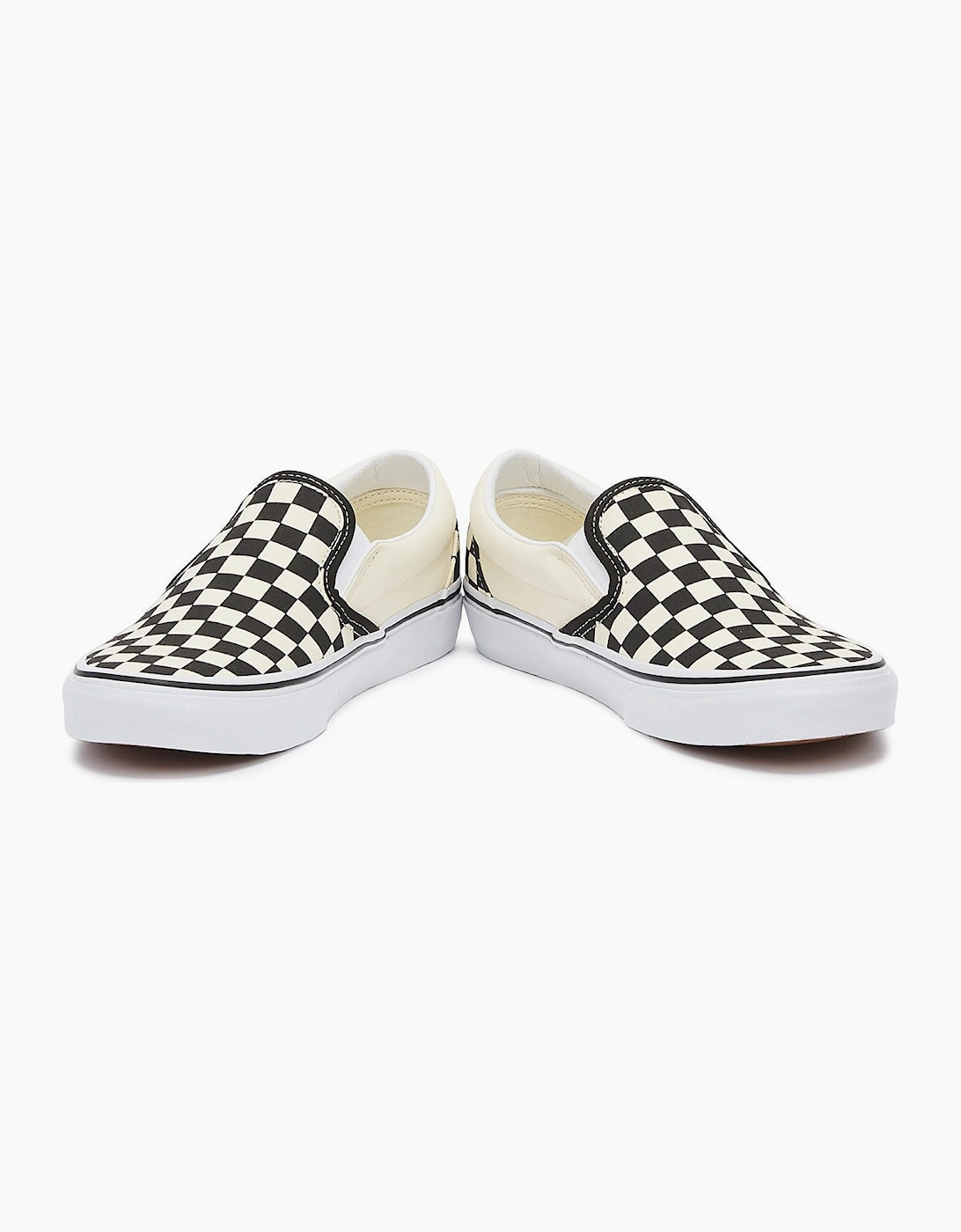 Vans Classic Slip-On Womens Black / White Checkerboard Canvas Trainers