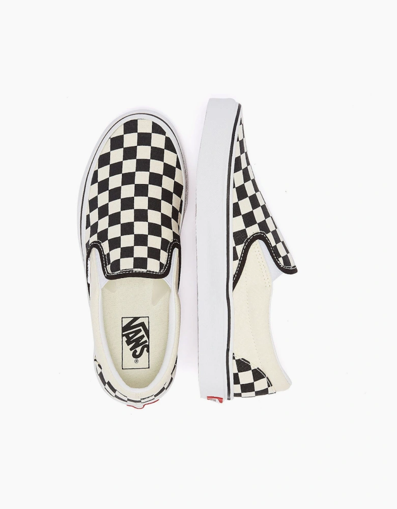 Vans Classic Slip-On Womens Black / White Checkerboard Canvas Trainers