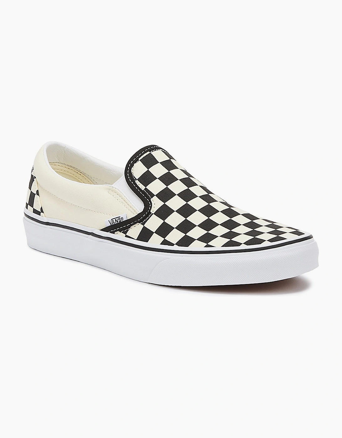 Vans Classic Slip-On Womens Black / White Checkerboard Canvas Trainers