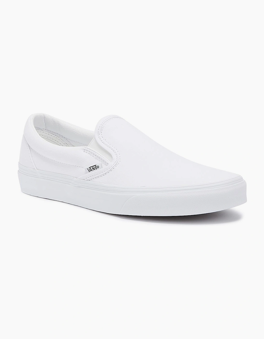 Vans Classic Slip on True White Canvas Trainers