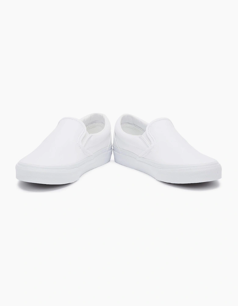 Vans Classic Slip on True White Canvas Trainers