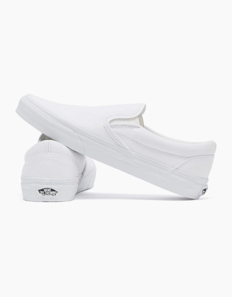 Vans Classic Slip on True White Canvas Trainers