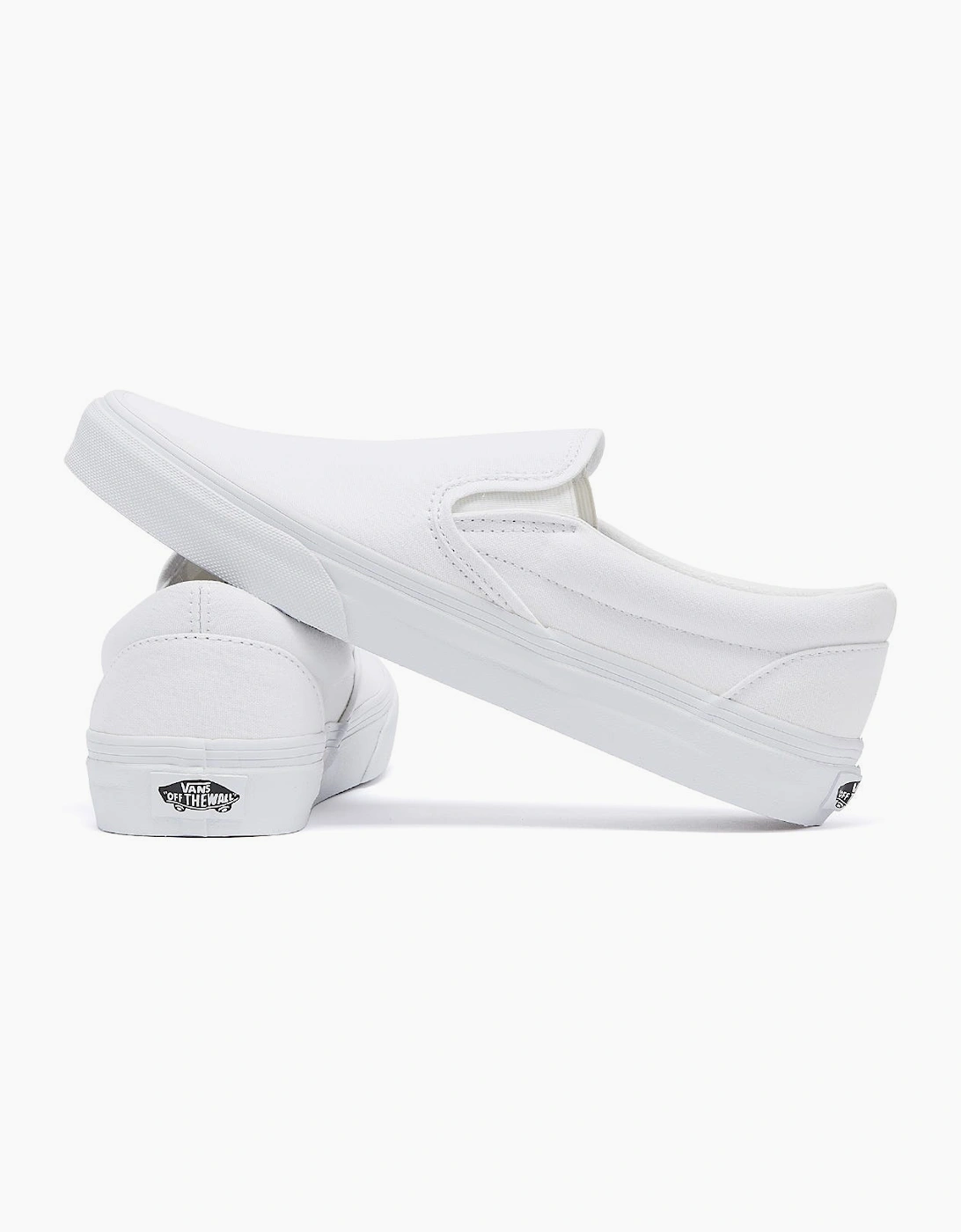 Vans Classic Slip on True White Canvas Trainers