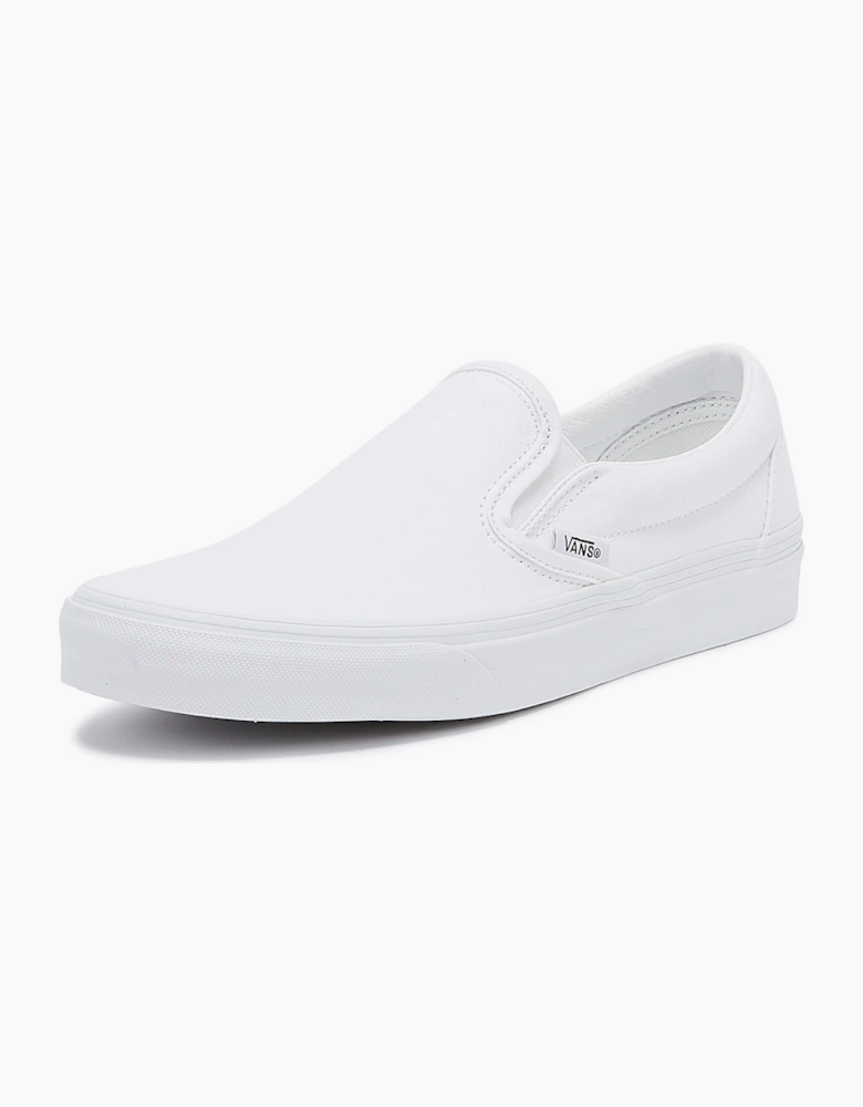 Vans Classic Slip on True White Canvas Trainers