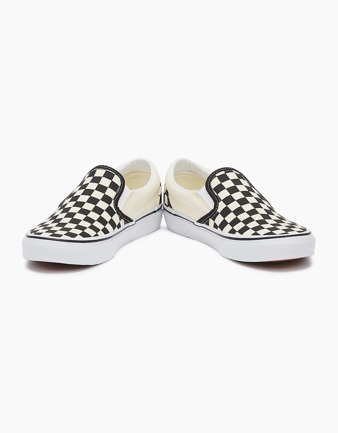 Vans Classic Slip-On Mens Black / White Checkerboard Canvas Trainers