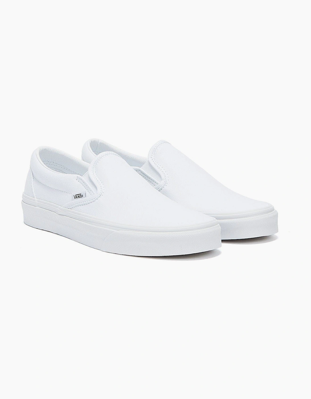 Vans Classic Slip on True White Canvas Trainers