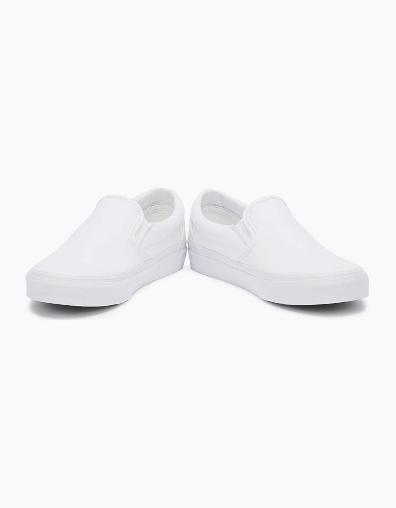 Vans Classic Slip on True White Canvas Trainers