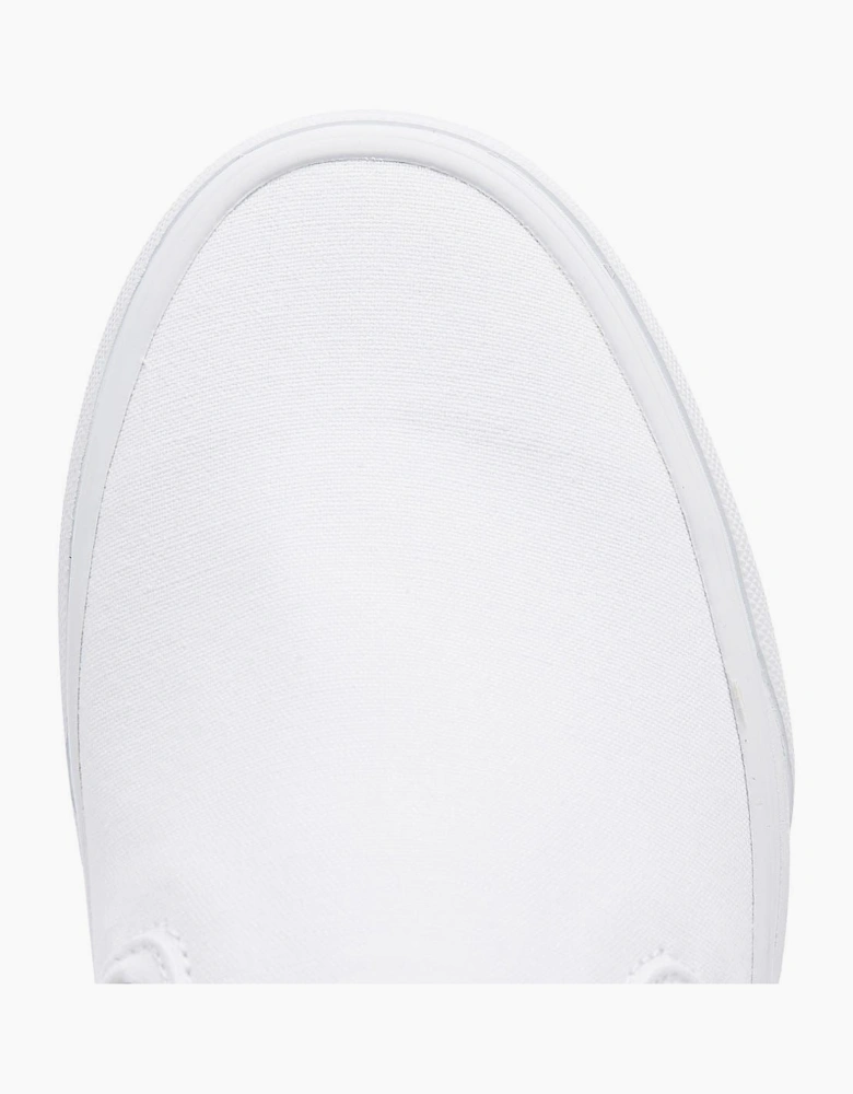 Vans Classic Slip on True White Canvas Trainers