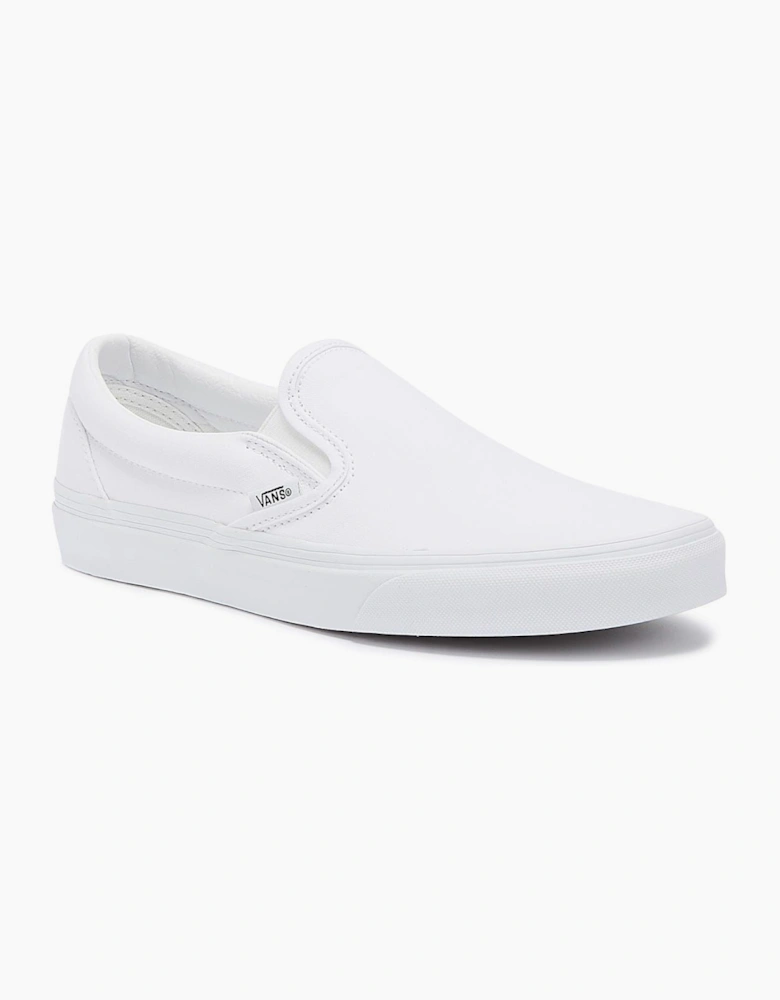 Vans Classic Slip on True White Canvas Trainers