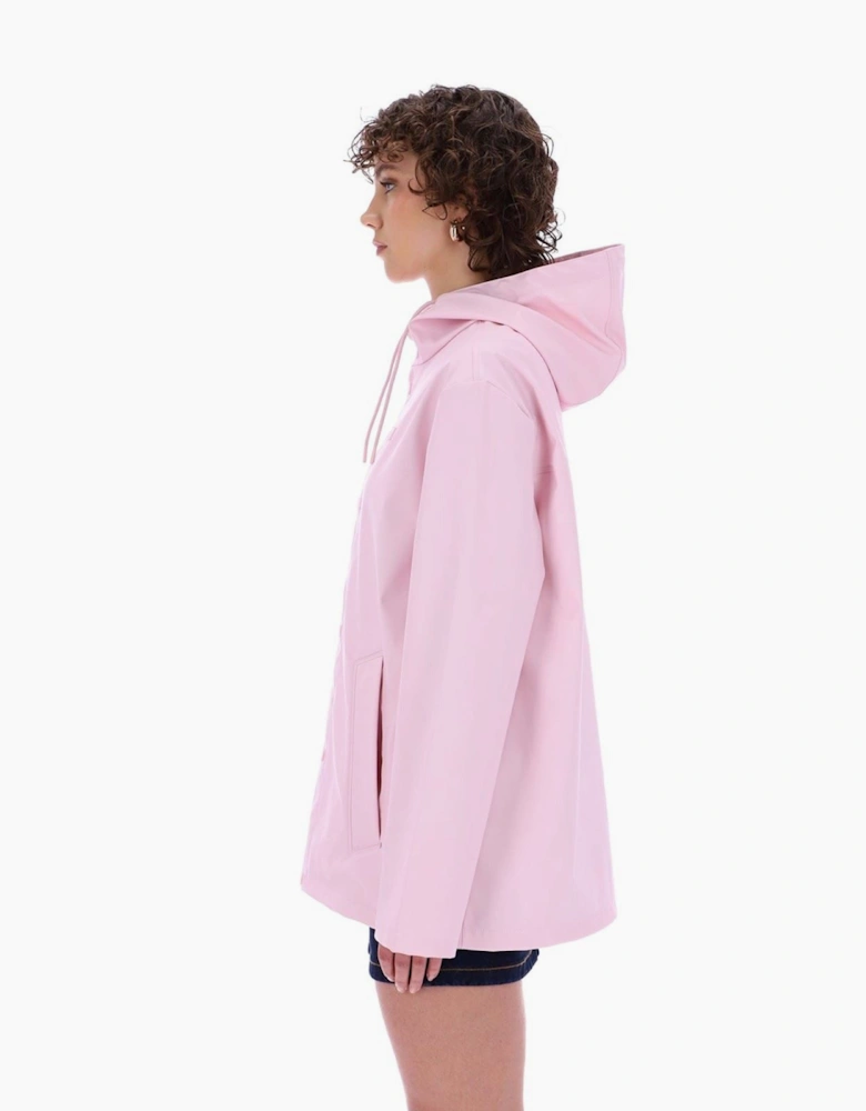 Hunter Izzy Hooded Women's Pink Rain Jacket